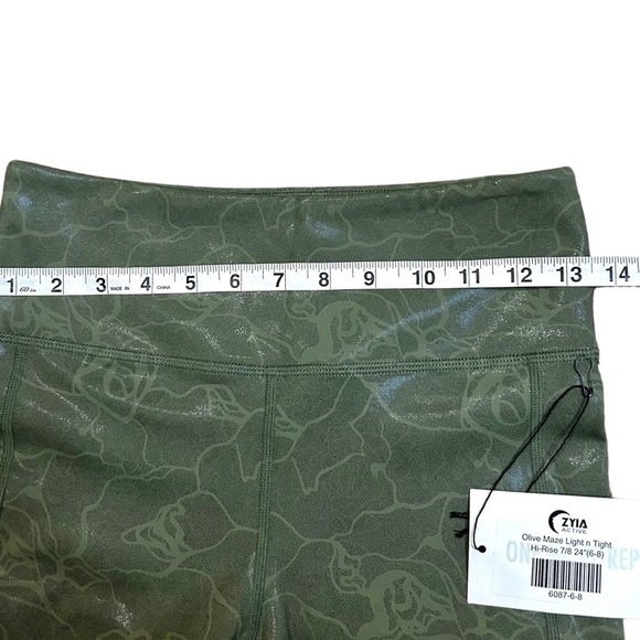 ZYIA Active Olive Mase Light N Tight High Rise 7/8 Leggings - Picture 10 of 12
